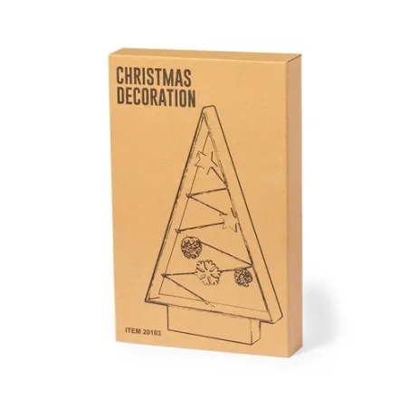 Ornement de Noël Personnalisé Chic - Allurex pas cher Couleurs : jaune marquage laser ultra précis