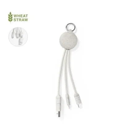 Câble de Charge Écologique et Pratique Personnalisé pas cher - Dumof Matières : polyester Taille textile : S Couleurs : blanc pe