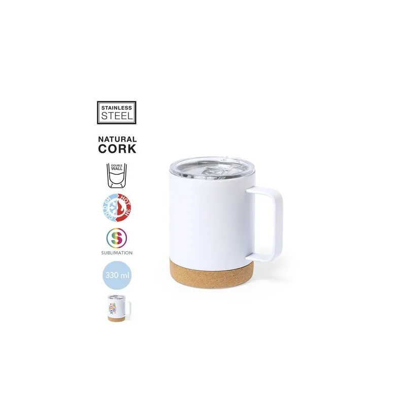 Tasse Thermique Personnalisée 330ml - Wifly Matières : polyester Taille textile : S Couleurs : jaune fluo personnalisable avec v