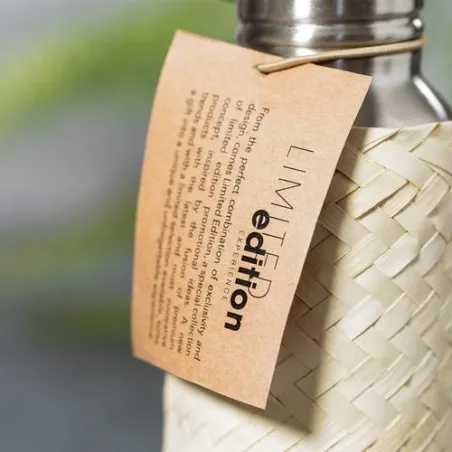 Gourde Éco-Design Personnalisée Unique Ninvux Matières : coton Couleurs : bleu objet promotionnel éco-responsable