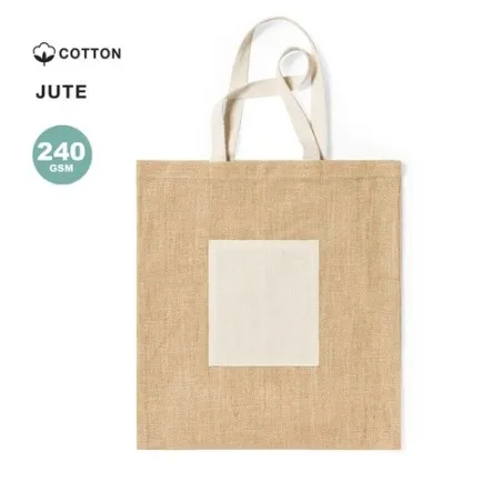 Sac Écologique et Résistant Personnalisé de Shopping - Flobux Matières : coton Couleurs : bleu clair personnalisable avec votre 