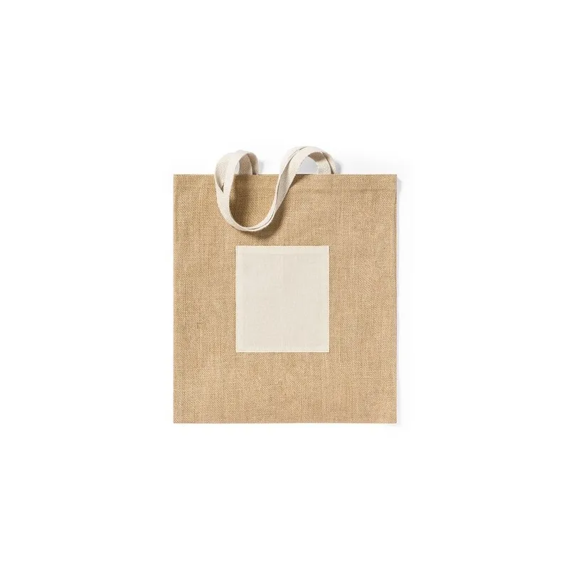 Sac Écologique et Résistant Personnalisé de Shopping - Flobux Matières : coton Couleurs : bleu clair cadeau entreprise pas cher