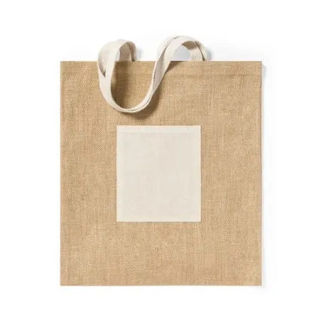 Sac Écologique et Résistant Personnalisé de Shopping - Flobux Matières : coton Couleurs : bleu clair cadeau entreprise pas cher