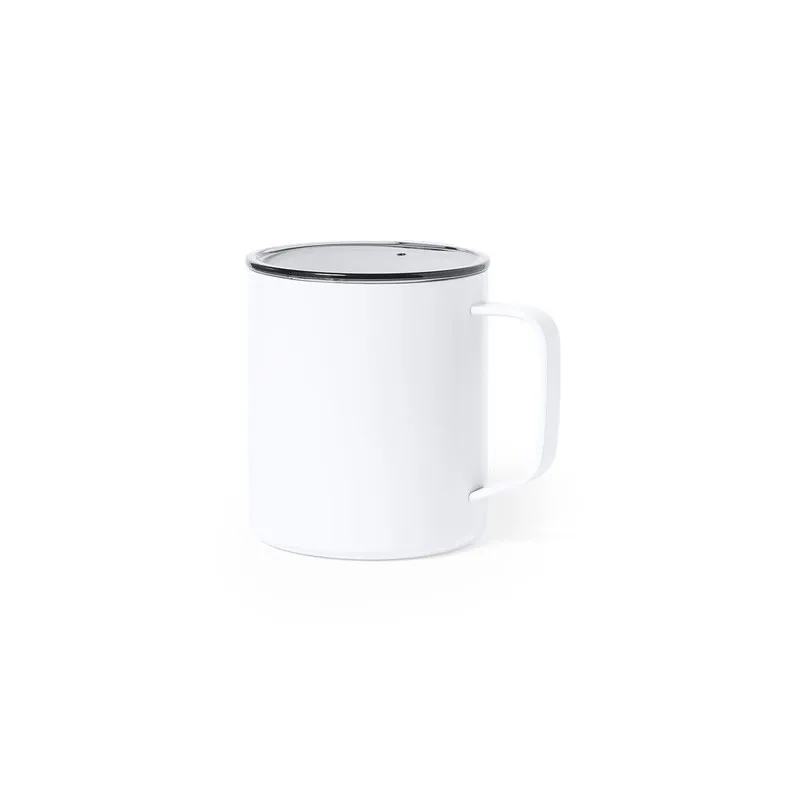 Mug isotherme personnalisé thermique Hanna Matières : acier inoxydable Couleurs : rouge objet promo petit budget