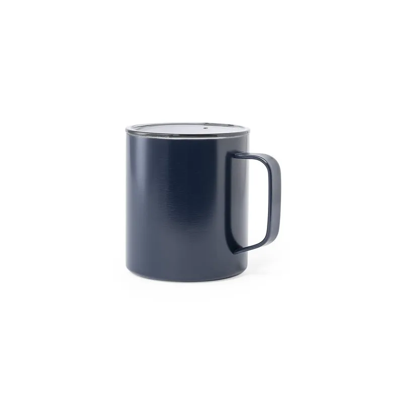 Mug isotherme personnalisé thermique Hanna Matières : acier inoxydable Couleurs : noir personnalisable avec votre logo
