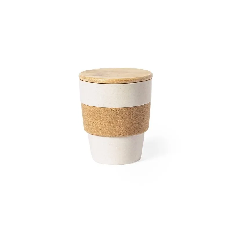 Gobelet Écologique Réutilisable Personnalisé Verre Fredy pas cher Matières : métal Couleurs : noir