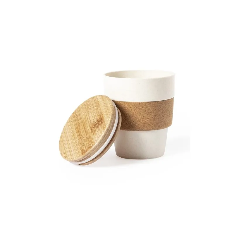 Gobelet Écologique Réutilisable Personnalisé Verre Fredy pas cher Matières : métal Couleurs : noir cadeau entreprise pas cher