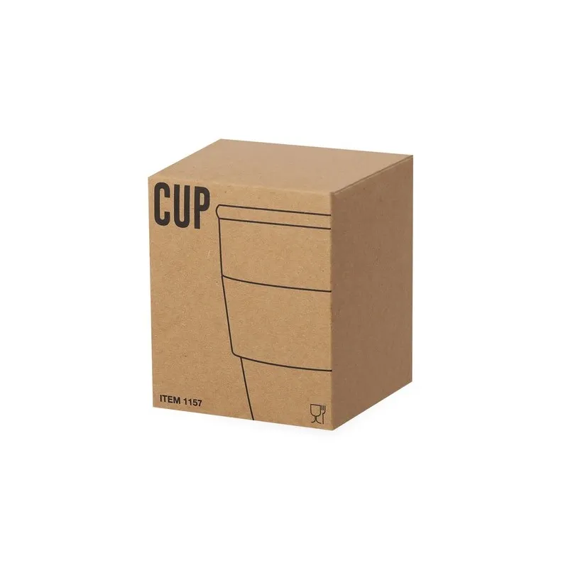 Gobelet Écologique Réutilisable Personnalisé Verre Fredy pas cher Matières : métal Couleurs : noir impression haute définition