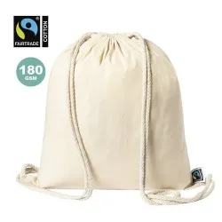 Sac à Dos Écologique Personnalisé 100% Coton Fairtrade Sanfer Matières : polypropylène (PP) Couleurs : noir 2
