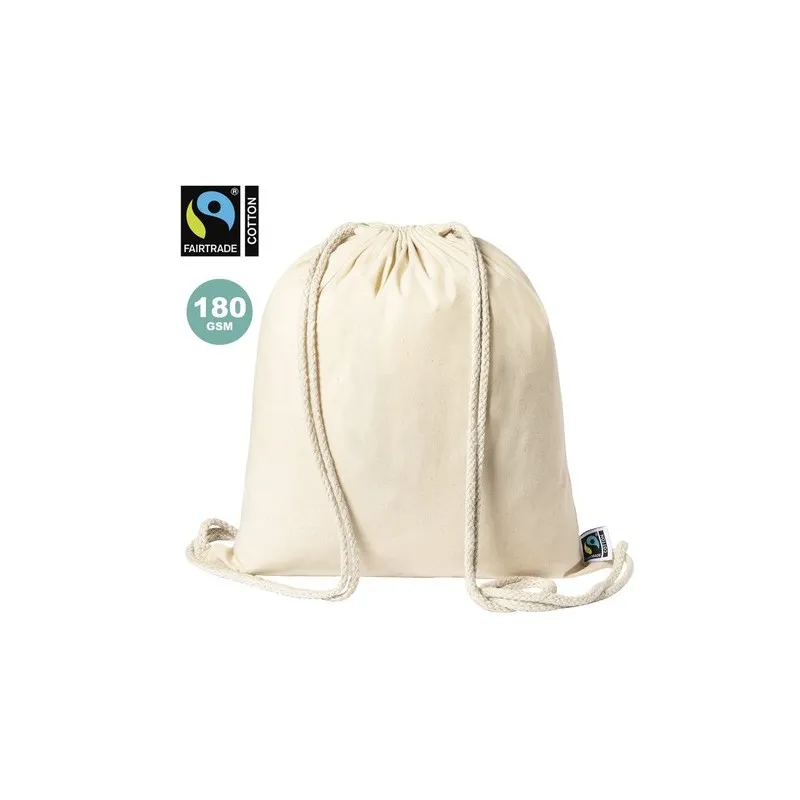 Sac à Dos Écologique Personnalisé 100% Coton Fairtrade Sanfer Matières : polypropylène (PP) Couleurs : noir personnalisable avec