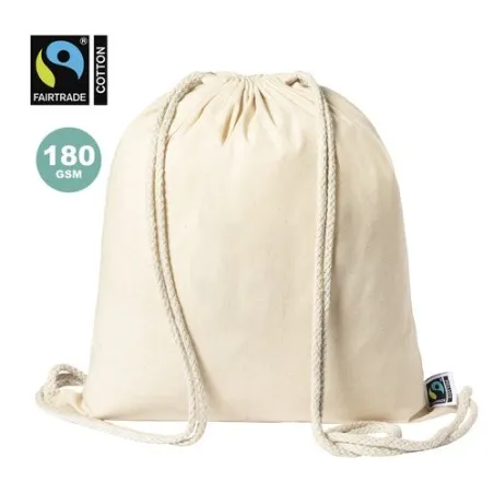 Sac à Dos Écologique Personnalisé 100% Coton Fairtrade Sanfer Matières : polypropylène (PP) Couleurs : noir personnalisable avec