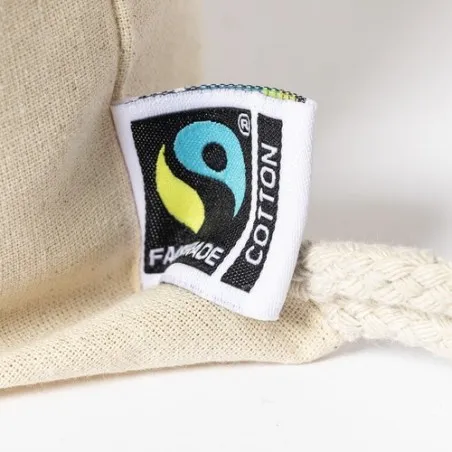 Sac à Dos Écologique Personnalisé 100% Coton Fairtrade Sanfer Matières : polypropylène (PP) Couleurs : noir goodies publicitaire