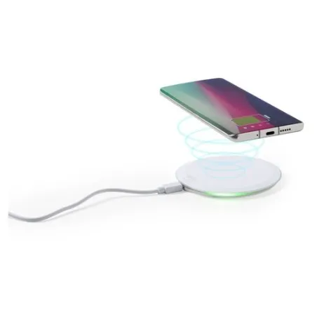 Chargeur Rapide Sans Fil Personnalisé 10W Pas Cher Lumbert Matières : bois Couleurs : rouge cadeau entreprise pas cher