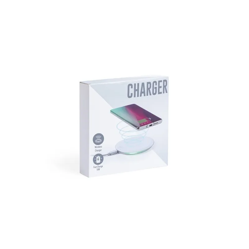 Chargeur Rapide Sans Fil Personnalisé 10W Pas Cher Lumbert Matières : bois Couleurs : rouge impression haute définition