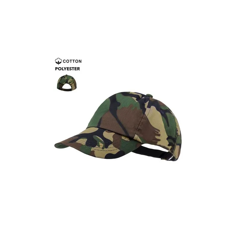 Casquette Personnalisable Camouflage Rambo Matières : aluminium Couleurs : argenté personnalisable avec votre logo