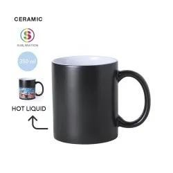 Mug Personnalisé de Sublimation Bardot Matières : spandex Couleurs : noir 2