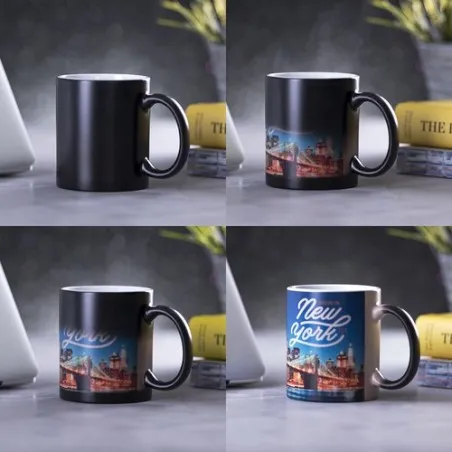 Mug Personnalisé de Sublimation Bardot Matières : spandex Couleurs : noir cadeau entreprise pas cher