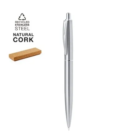 Stylo Écologique Personnalisé pour Écriture Éthique - Lukonen Matières : métal Couleurs : gris personnalisable avec votre logo
