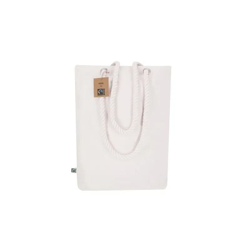 Sac Éthique Personnalisé de Shopping Hexa Fairtrade pas cher Matières : polyester Couleurs : noir livraison express 24h 48h