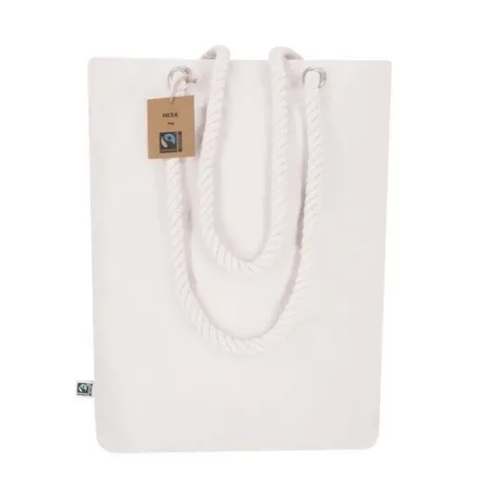 Sac Éthique Personnalisé de Shopping Hexa Fairtrade pas cher Matières : polyester Couleurs : noir livraison express 24h 48h