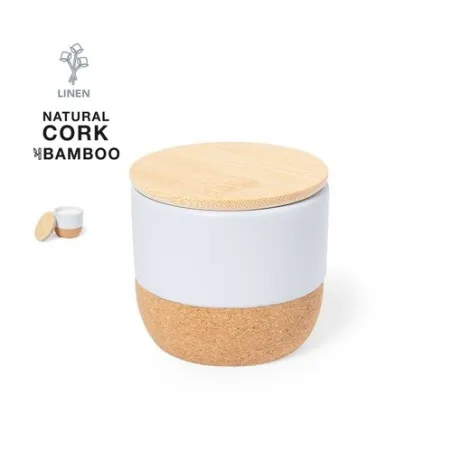 Bougie Personnalisée Aromatique Lin & Vanille - Lavolia Matières : PET recyclé Couleurs : gris personnalisable avec votre logo