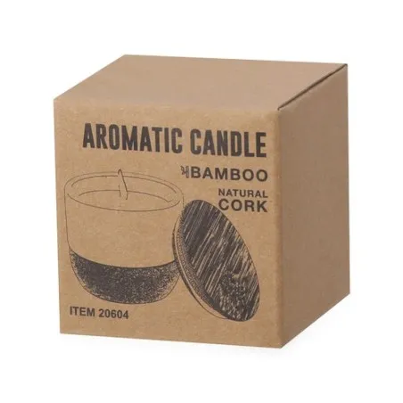 Bougie Personnalisée Aromatique Lin & Vanille - Lavolia Matières : PET recyclé Couleurs : gris marquage laser ultra précis