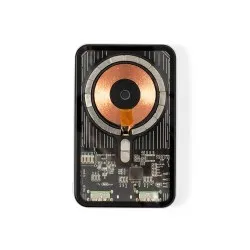 Power Bank Écologique Personnalisé Bramson - Accessoire High Tech à Port USB Matières : polyester Couleurs : rouge