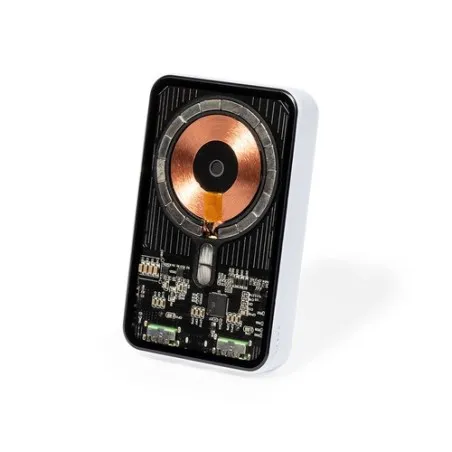 Power Bank Écologique Personnalisé Bramson - Accessoire High Tech à Port USB Matières : polyester Couleurs : rouge objet promoti