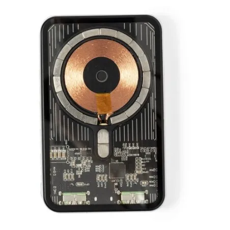 Power Bank Écologique Personnalisé Bramson - Accessoire High Tech à Port USB Matières : polyester Couleurs : rouge goodies entre