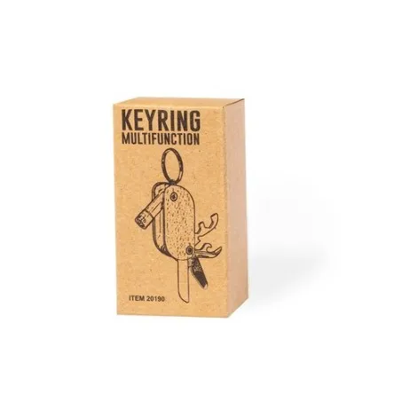 Porte-Clés Multi Outils Pratique et Personnalisé Polty Matières : polyester Couleurs : jaune objet promotionnel éco-responsable