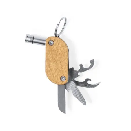 Porte-Clés Multi Outils Pratique et Personnalisé Polty Matières : polyester Couleurs : jaune cadeau collaborateur premium