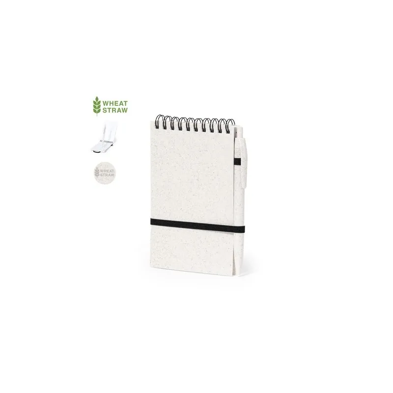 Cahier Écologique Pratique Personnalisé pas cher - Fanny Matières : caoutchouc Couleurs : rose personnalisable avec votre logo