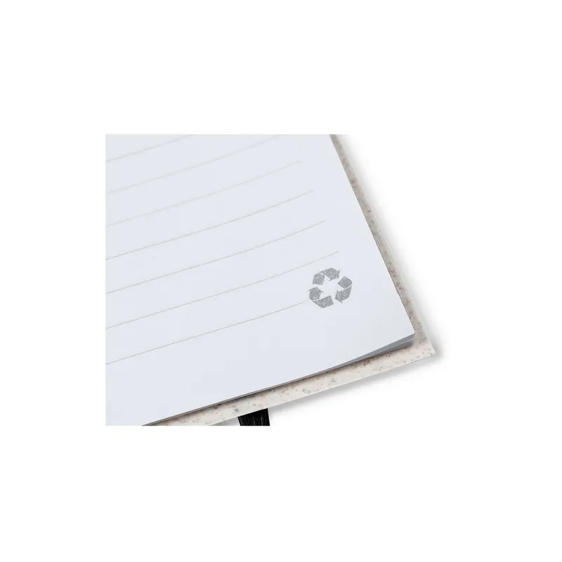 Cahier Écologique Pratique Personnalisé pas cher - Fanny Matières : caoutchouc Couleurs : rose marquage laser ultra précis