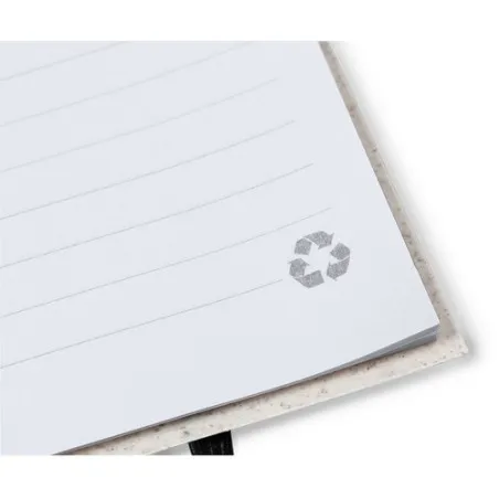 Cahier Écologique Pratique Personnalisé pas cher - Fanny Matières : caoutchouc Couleurs : rose marquage laser ultra précis