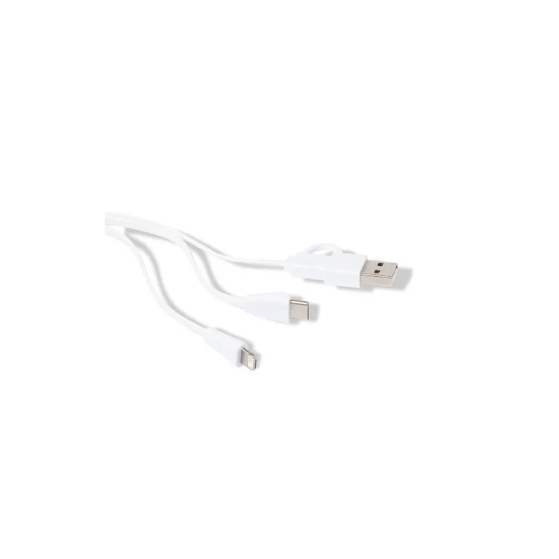 Câble de Charge Pratique Personnalisé pas cher - Brestin Matières : polyester Couleurs : noir goodies publicitaire événementiel