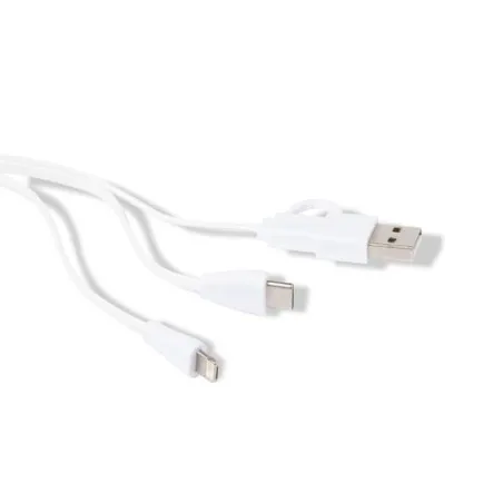 Câble de Charge Pratique Personnalisé pas cher - Brestin Matières : polyester Couleurs : noir goodies publicitaire événementiel