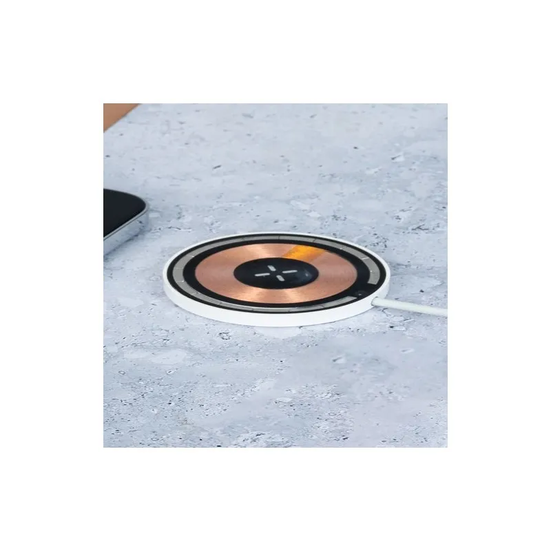 Chargeur Sans Fil Épuré Personnalisé Andrew Matières : ABS Couleurs : jaune marquage laser ultra précis