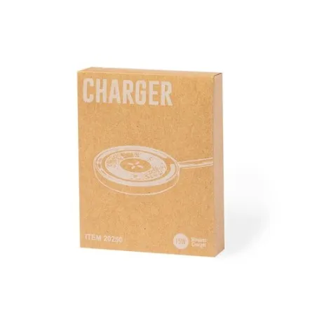 Chargeur Sans Fil Épuré Personnalisé Andrew Matières : ABS Couleurs : jaune objet promotionnel éco-responsable