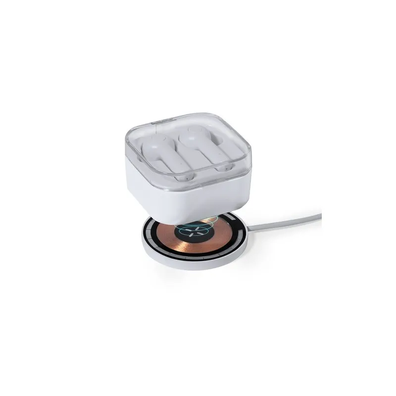 Chargeur Sans Fil Épuré Personnalisé Andrew Matières : ABS Couleurs : jaune cadeau collaborateur premium