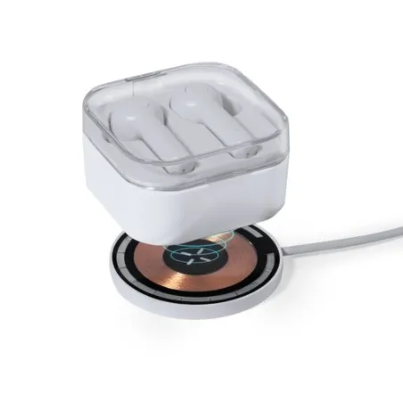 Chargeur Sans Fil Épuré Personnalisé Andrew Matières : ABS Couleurs : jaune cadeau collaborateur premium