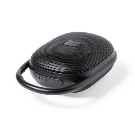 Haut-Parleur Bluetooth Personnalisé de 10W avec Micro et Autonomie 12h - Walen Matières : latex Couleurs : blanc impression haut