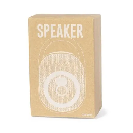 Haut-Parleur Bluetooth Personnalisé de 10W avec Micro et Autonomie 12h - Walen Matières : latex Couleurs : blanc objet promotion