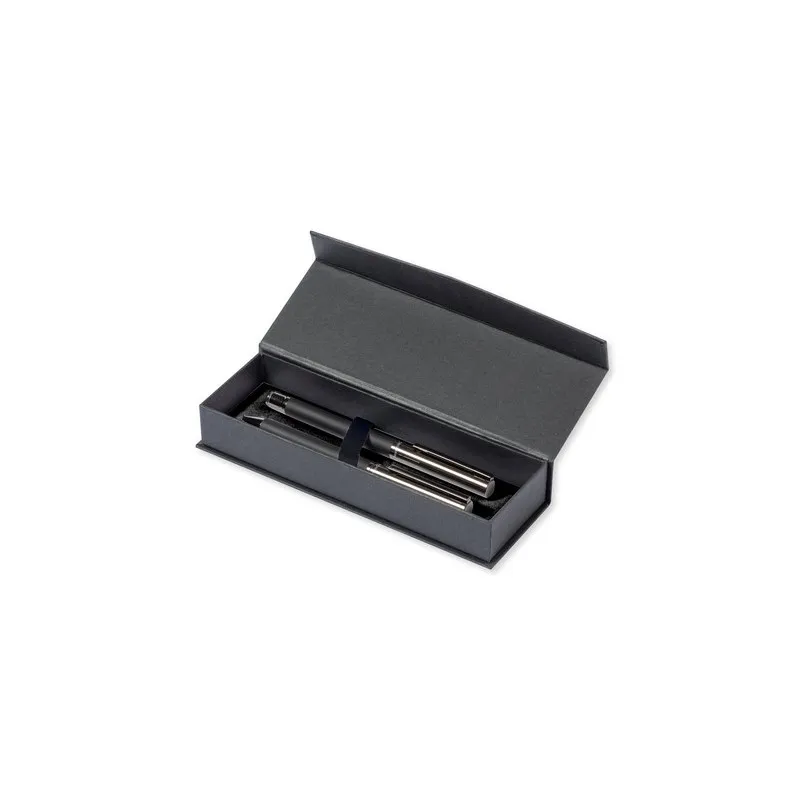 Set de Stylos d'Exception Personnalisé Tengluk à Prix Abordable Matières : acier inoxydable Couleurs : argenté marquage laser ul