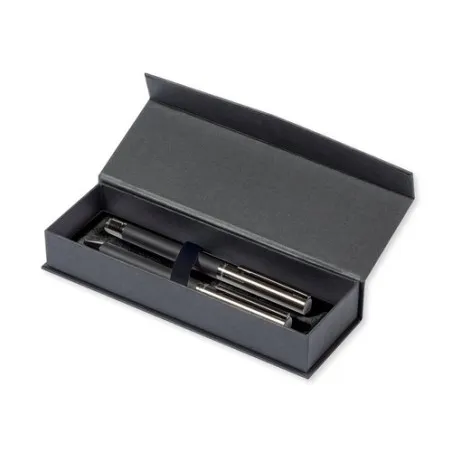 Set de Stylos d'Exception Personnalisé Tengluk à Prix Abordable Matières : acier inoxydable Couleurs : argenté marquage laser ul