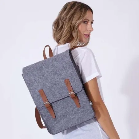 Sac à Dos Écologique et Pratique Personnalisé pas cher Zakian Matières : polyéthylène (PE) Couleurs : charbon personnalisation r