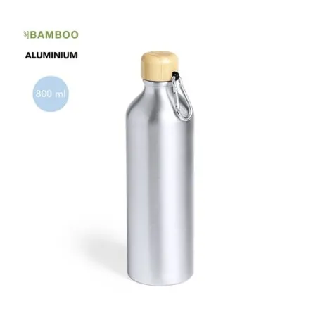 Gourde Écologique Personnalisée 800 ml Hetien Matières : aluminium Couleurs : bleu personnalisable avec votre logo