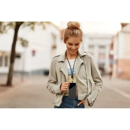 Lanyard porte-téléphone RPET NONETTE - Éco-Responsable