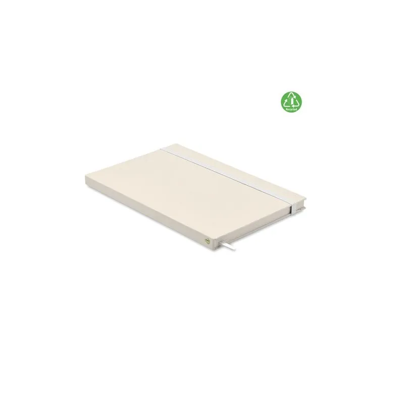 Carnet A5 Écologique en carton recyclé Personnalisé MITO NOTE Matières : polypropylène (PP) Couleurs : orange Contenance : 400 m