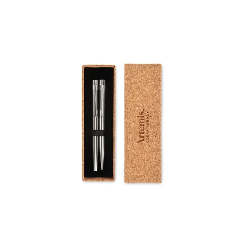 Stylos en Acier Inoxydable Recyclé GRAZ SET