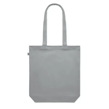 Sac shopping écologique en toile 270 gr/m personnalisé COCO Matières : aluminium recyclé&nbsp; Couleurs : argenté personnalisable ave